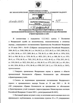 Rostechnadzor Order No. 487 dated 20.11.2017
